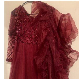 womens red dress